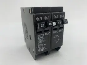 Bqc2402120 Eaton Quad Breaker One 2 Pole 40 Amp And Two 1 20