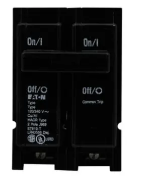 Br220b Eaton 20 Amp 2 Pole 120 Volt Circuit Breaker