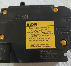 Brhn125gf Eaton Circuit Breaker Gfi Ground Fault 25a. New In Box. Free Shipping