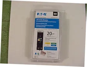 Brn120a1cs Eaton Br 20a 120v 1-pole Arc Fault/ground Fault Circuit Breaker