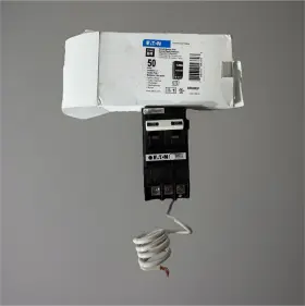 Brn250gf Eaton 50a 120/240v Double Pole Gfci Circuit Breaker Ground Fault
