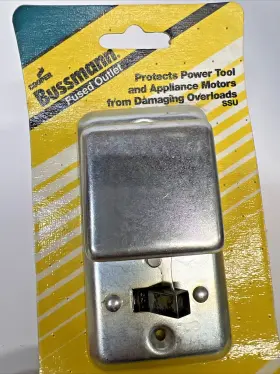 Eaton Bussmann 051712171038 2x New Fuseholder Three-prong Outlet For Motor Protection Bp-sru #3