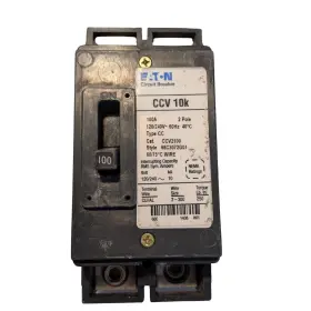 Ccv2100 Eaton 100a 2-pole Tenant Main Circuit Breaker 10k Ccv Type
