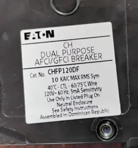 Chfp120df Eaton Circuit Breaker 20 Amp 1-pole Afci/gfci Lot Of 12 New In Box #3
