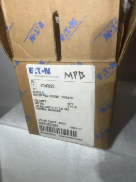 Edh3225 Eaton Cutler Hammer Westinghouse Edh 3 Pole 225 Amp 240v Breaker R/s #2