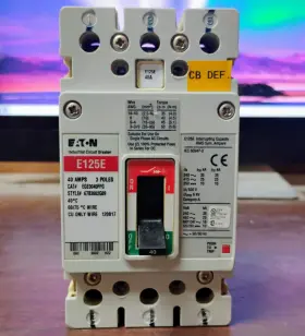 Ege3040ffg Eaton Circuit Breaker 40 Amp 3-pole Pre-owned Excellent Shape