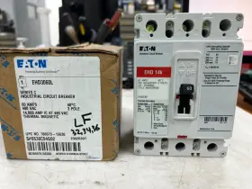 Ehd3060l Eaton New 60 Amp Circuit Breaker 480 Vac 250 Vdc 3 Pole