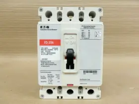 Fd3225 Eaton Cutler Fd 3 Pole 225 Amp 600v Red Label Circuit Breaker