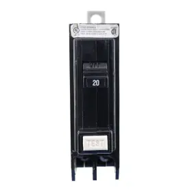 Qbhgf1020 Eaton Quicklag Miniature Circuit Breaker 22 Ka 120 Volt Ac 20a