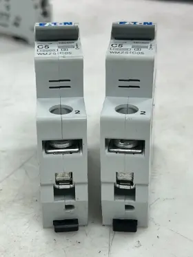Wmzs1c05 Eaton 2 5 Amp Din-rail Mount Circuit Breaker 277 Vac 1 Pole #2