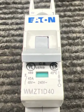 Wmzt1d40 Eaton New Circuit Breaker 10ka 40a Type D #3