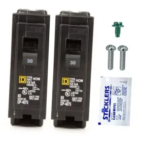 Hom130 Falconsupply Genuine Square D Circuit Breaker Kit Bundle 2 Pack 30 Amp