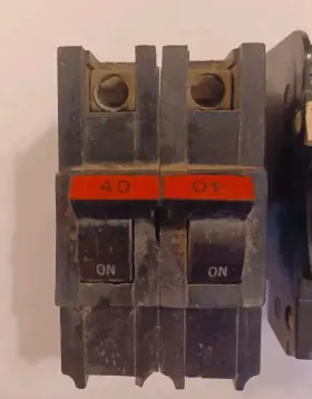120nc Federal Pacific Lot Of 3 20 30 And 40 Amp 1/2 Inch Thin Nc-ni Breakers #2