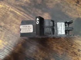Mj-3643 Federal Pacific 40 Amp Electric/american Stab-lok 1 Inch Thin 2 Pole Breaker #2