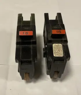 Na115 Federal Pacific Na15 Fpe 15a Amp 1p Pole 120v Breaker Red Handle Na Electrical