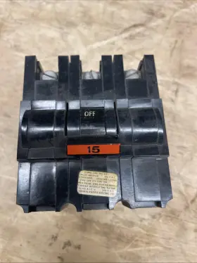 Na315 Federal Pacific 15 Amp Fpe Stab-lok 3 Pole Type Na Breaker