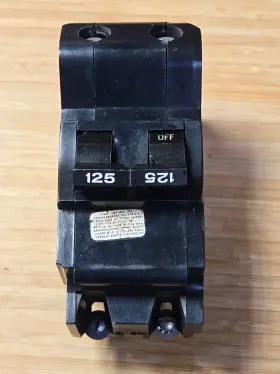 Nb2125 Federal Pacific 125 Amp Double Pole 2 Bolt On Circuit Breaker
