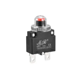 Dc32v Fixinairp 641832509011 15a Ac125/250v Overload Protector Push Button Thermal Circuit Breaker 5x