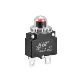 Dc32v Fixinairp 641832509042 Circuit Overload Protector 20a Ac125/250v Thermal Breaker 2pcs