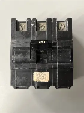 Na320 Fpe American 3 Pole 20 Amp 240 Vac Hacr Circuit Breaker New Take Out Working