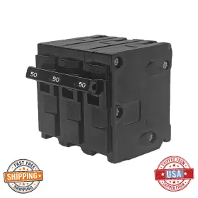 B0czrnsmd6 Fxsmgdy Q350 Circuit Breaker 3-pole 50a 120/240v Thermal Magnetic Control Panel