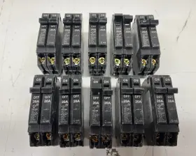 Thqlt2020 Ge/abb Q-line 2-20 Amp Single Pole Tandem 120/240 Circuit Breaker