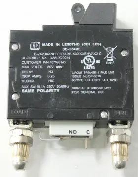 D2alx20240 Ge Cbi Electric 407998145 Critical Power 10a Circuit Breaker