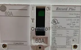 Fbn36te060r2 Ge Record Plus Circuit Breaker 60 Amp 600 Vac 3-pole New Take-out #3
