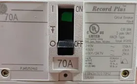Fbn36te070r2 Ge Record Plus Circuit Breaker 70 Amp 600 Vac 3-pole New Take-out #3