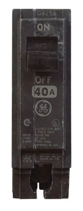 Thql1140 Ge - Industrial Systems New Q-line 40a Single-pole Plug-in Interchangeable Circuit Breaker