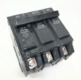 Thqb3100 Ge 100 Amp 3 Pole Bolt On Circuit Breaker