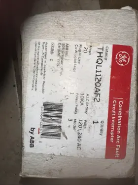 Thql1120af2 Ge 20amp Combination Arc Fault Single Pole Breaker