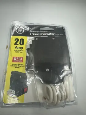 Thql1120gfp Ge Single Pole 20a Gfci Circuit Breaker