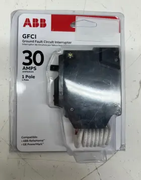 Thql1130gfta Ge Abb 30 Amp 1 Pole Ground Fault Circuit Breaker With Self Test
