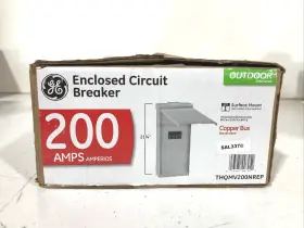 Thqmv200nrep Ge Powermark Gold 200 Amp 10 Inch Enclosed Outdoor Circuit Breaker