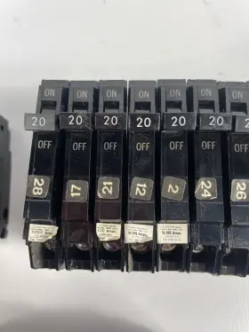 Thqp120 Ge Lot Of 21 General Electric Thqp Circuit Breaker Q-line Th Inch Tested 15 - 40a #3