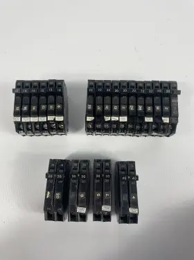 Thqp120 Ge Lot Of 21 General Electric Thqp Circuit Breaker Q-line Th Inch Tested 15 - 40a