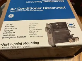 Ge Tpn60r1cp 60amp 240v Non-fused Air Conditioner Disconnect Pull Out Rain Tight