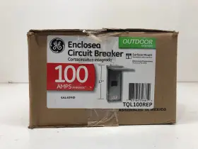 Tql100rep Ge 100 Amp Outdoor Circuit Breaker With Enclosure New