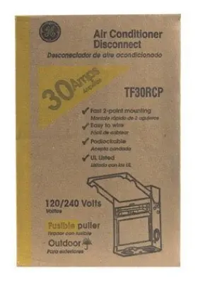 W9y-aha-36163 Ge Disconnect Fusible 30 Amp Boxed