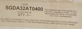 Sgda32at0400 General Electric 3 Pole 240v 400 A Circuit Breaker #2