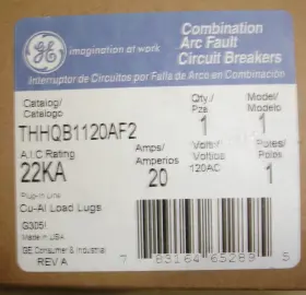 Thhqb1120af2 General Electric New Ge Bolt In Circuit Breaker 22ka