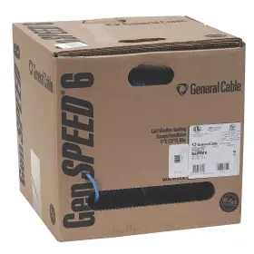 Genspeed W7133707 Data Cable Cat 6 23 Awg 1000ft Blue 3wa22