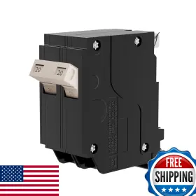 B0dh25yp8h Guetneu 20 Amp 2-pole 120/240v Miniature Circuit Breaker Electrical Protection