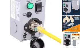 Hts15-man-c Heezy Llc Journeyman Pro Generator Transfer Switch For Gas Furnace Oil Heater 1 Single