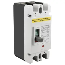 Hsm1pv-250 Heschen Hsm1pv-125 Dc Molded Case Circuit Breaker Mccb 2 Poles Dc550v Grey