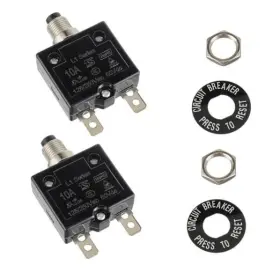 Huarew Ryx-2l1tcb-10a Huwrew 10 Amp Push Button Circuit Breaker 125-250v Ac 50v Dc L1 Series 10a