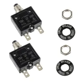 Huarew Ryx-2l1tcb-18a Huwrew 18 Amp Push Button Circuit Breaker 125-250v Ac 50v Dc L1 Series 18a