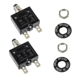 Huarew Ryx-2l1tcb-5a Huwrew 5 Amp Push Button Circuit Breaker 125-250v Ac 50v Dc L1 Series Manual 5a
