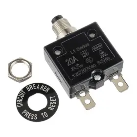 Huarew Ryx-l1tcb-20a Huwrew 20 Amp Push Button Circuit Breaker 125-250v Ac 50v Dc L1 Series 20a